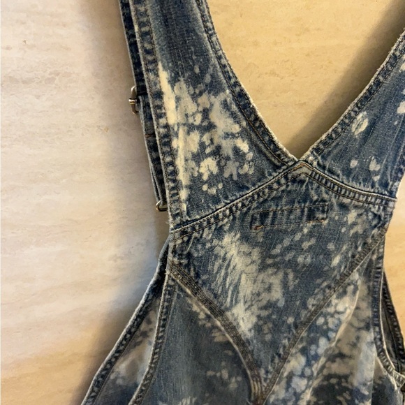 VINTAGE Unionbay Shorts Overalls Womens Indigo Denim Logo Cotton - Picture 11 of 16
